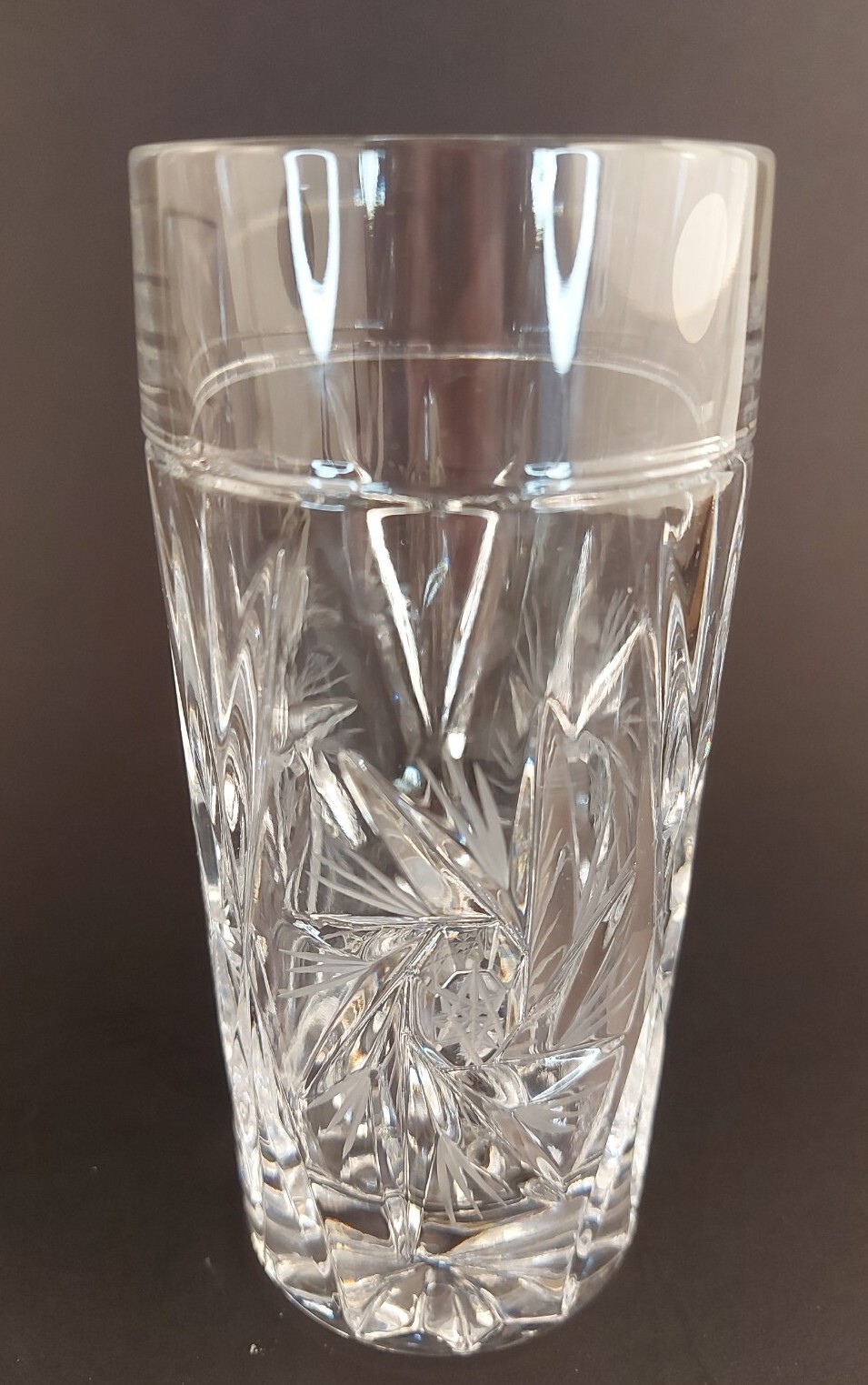 Hand Cut Lead Crystal Zajecar Yugoslavia Drinking Glasses X2