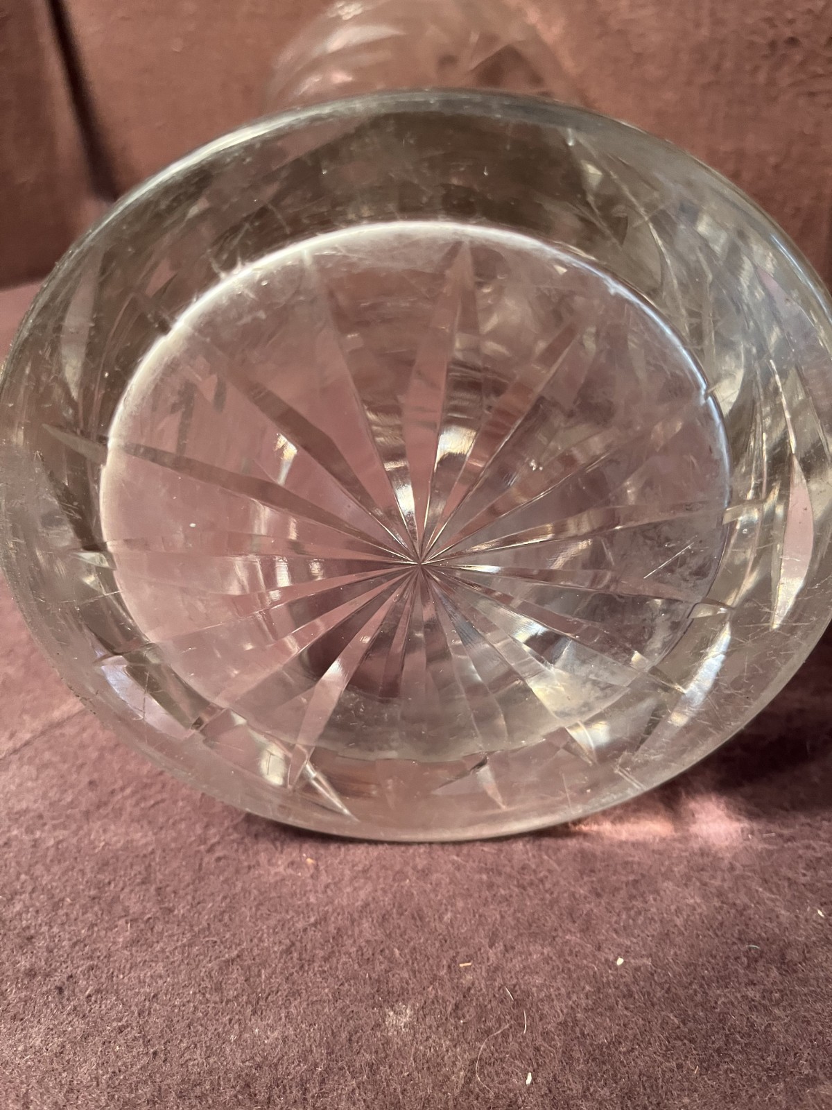 Gorgeous 12″ Late ABP Brilliant Period Cut Glass vase With Floral Motifs