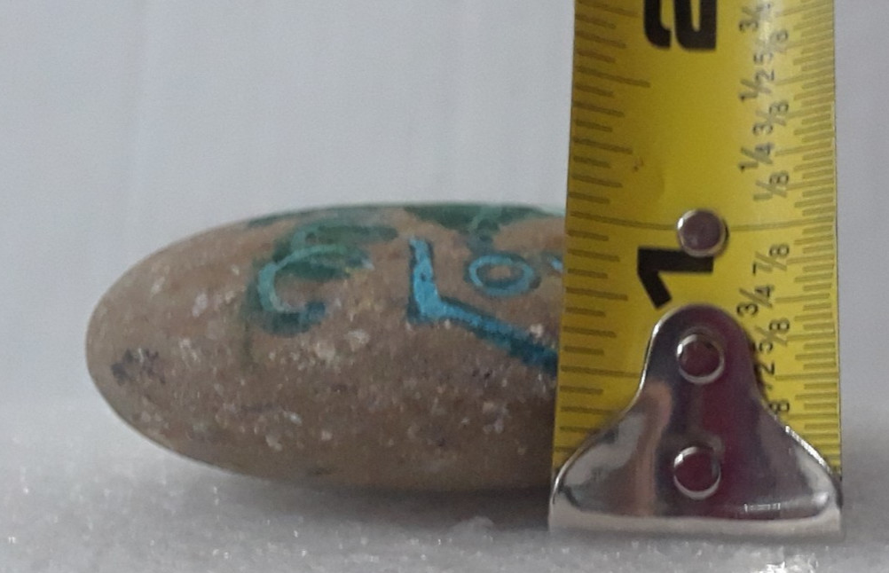 Original Stone Art Rose with Love Hand Painted Rock Art Acrylic Paperweight