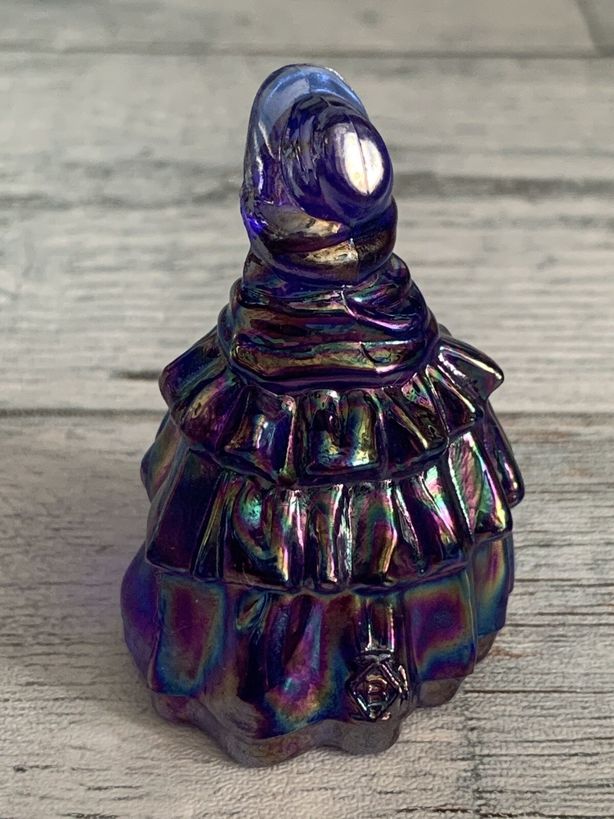 Nancy – 2″ Tall Carnival Cobalt GLASS DOLL – Boyd Miniature Figurine