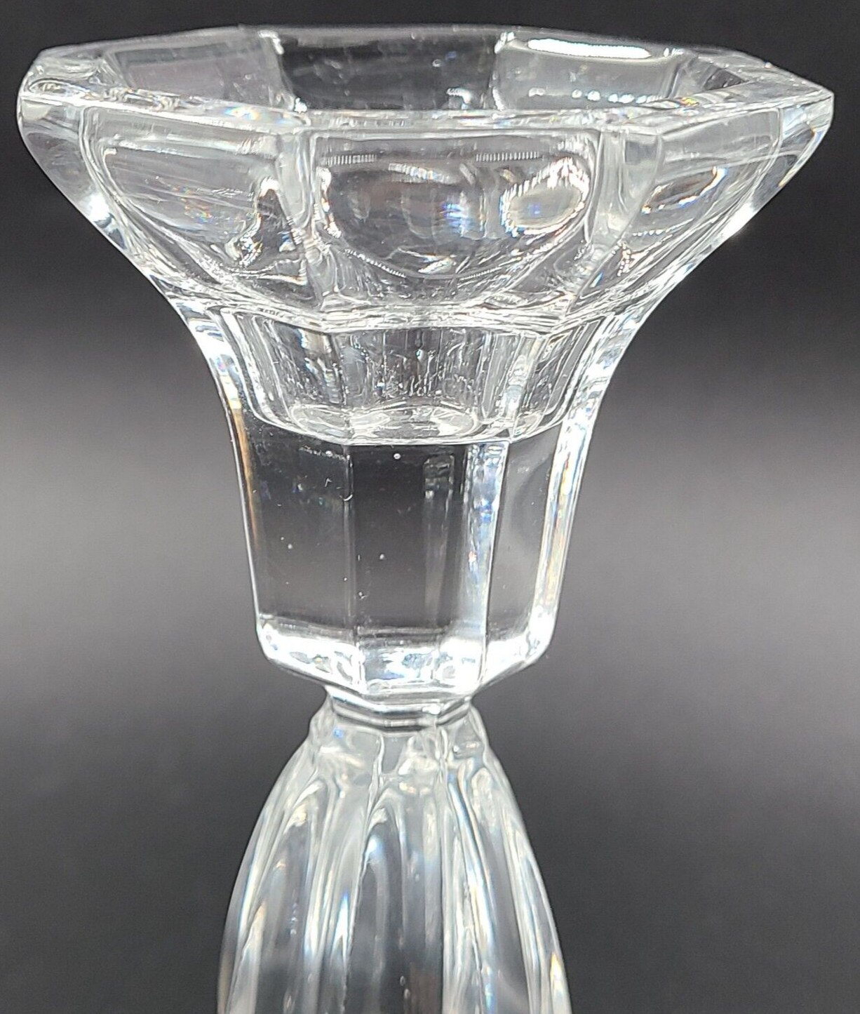 Royal Limited Handcut Crystal Czech Set of 3 Tiered Candlestick Holders