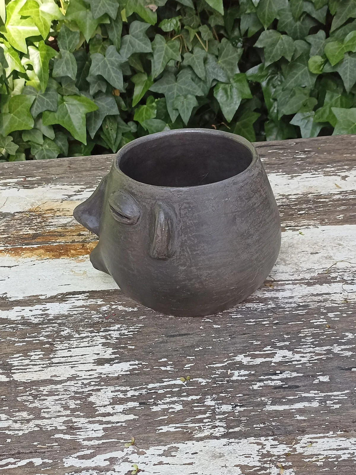 Whistler Face Planter is Handmade Mexican Pottery from Atzompa, Mexico