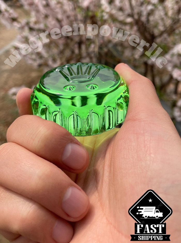 Rolex Triplock Italian’ Green Paperweight Green Crystal Moon Cake Salviati – Bid
