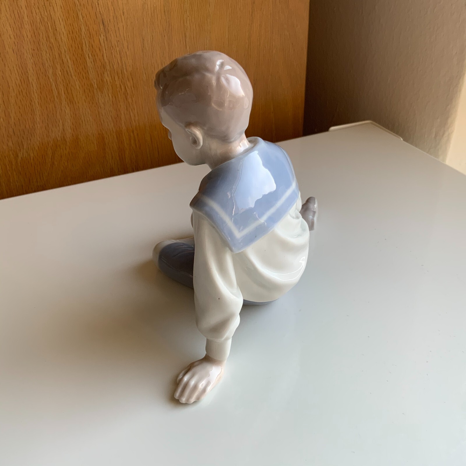 HTF B&G Bing & Grondahl Boy Sitting Figurine 1743 IPI 1stQ Excellent Early 1900s