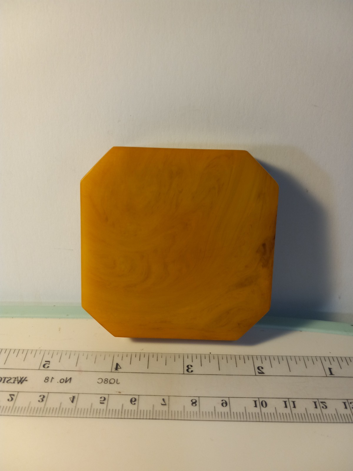 BAKELITE Vintage Small Ashtray 2 3/4” Orange Ware 4-Slot Tested
