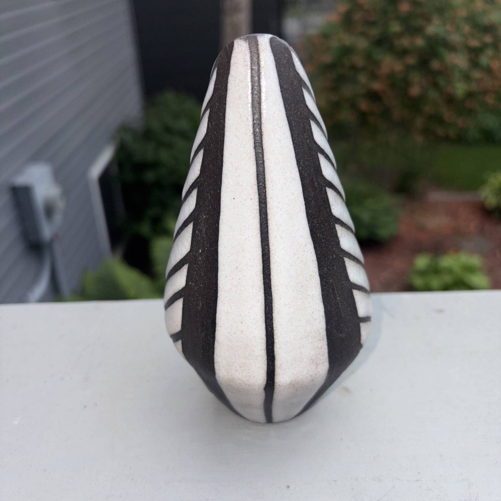 Graphic Danish Modern Tribal Vase by Marianne Starck for Michael Andersen, 1950s
