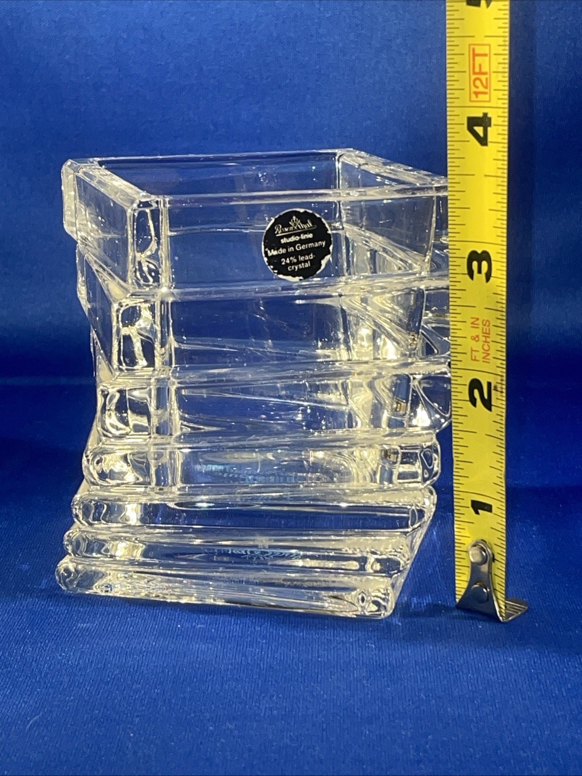 Rosenthal Studio-linie Square Offset Vase Made in Germany 3.25” Tall