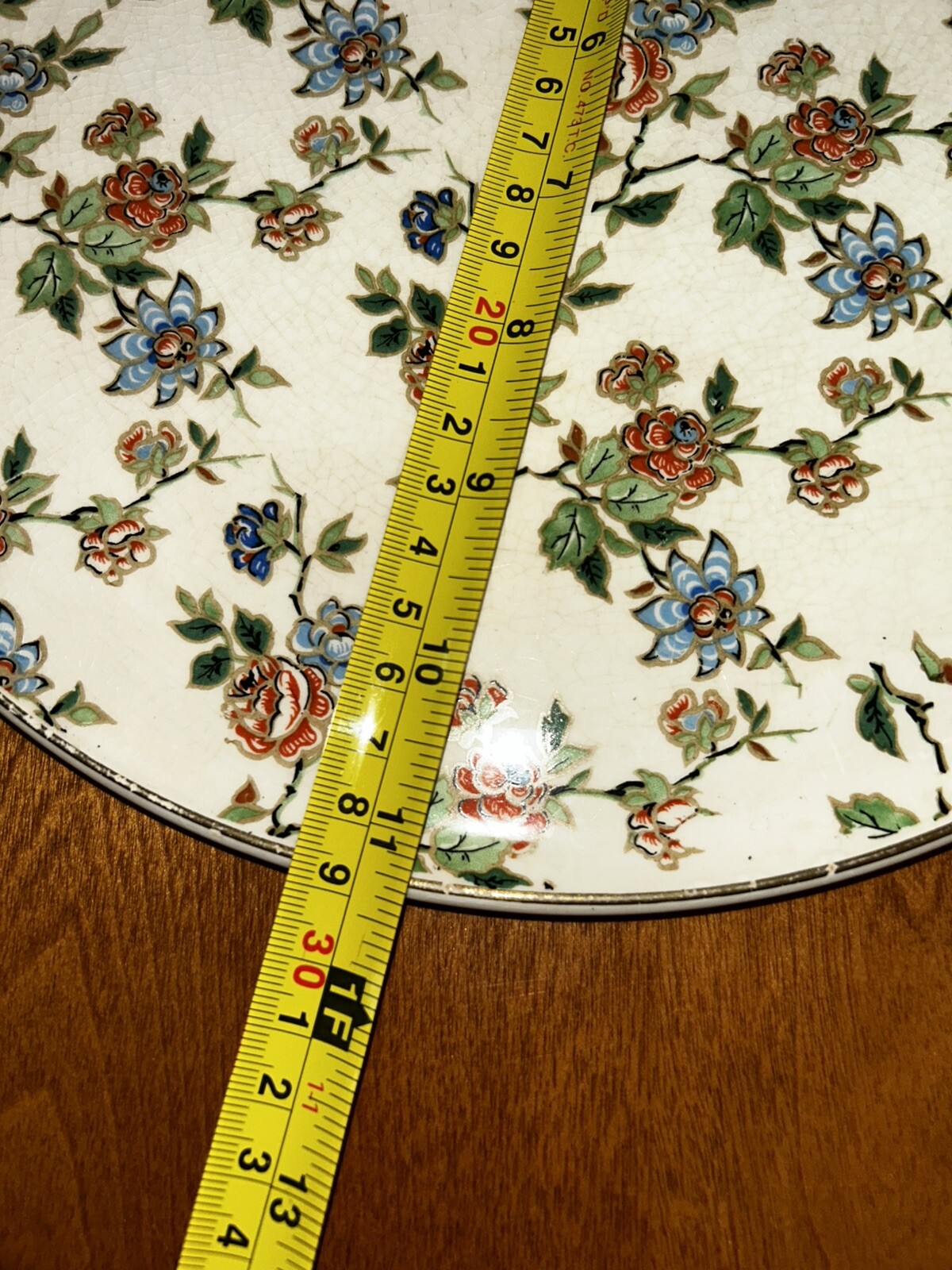 Eton ERPHILA Rose Chintz Porcelain Platter Flat 11” VTG Germany