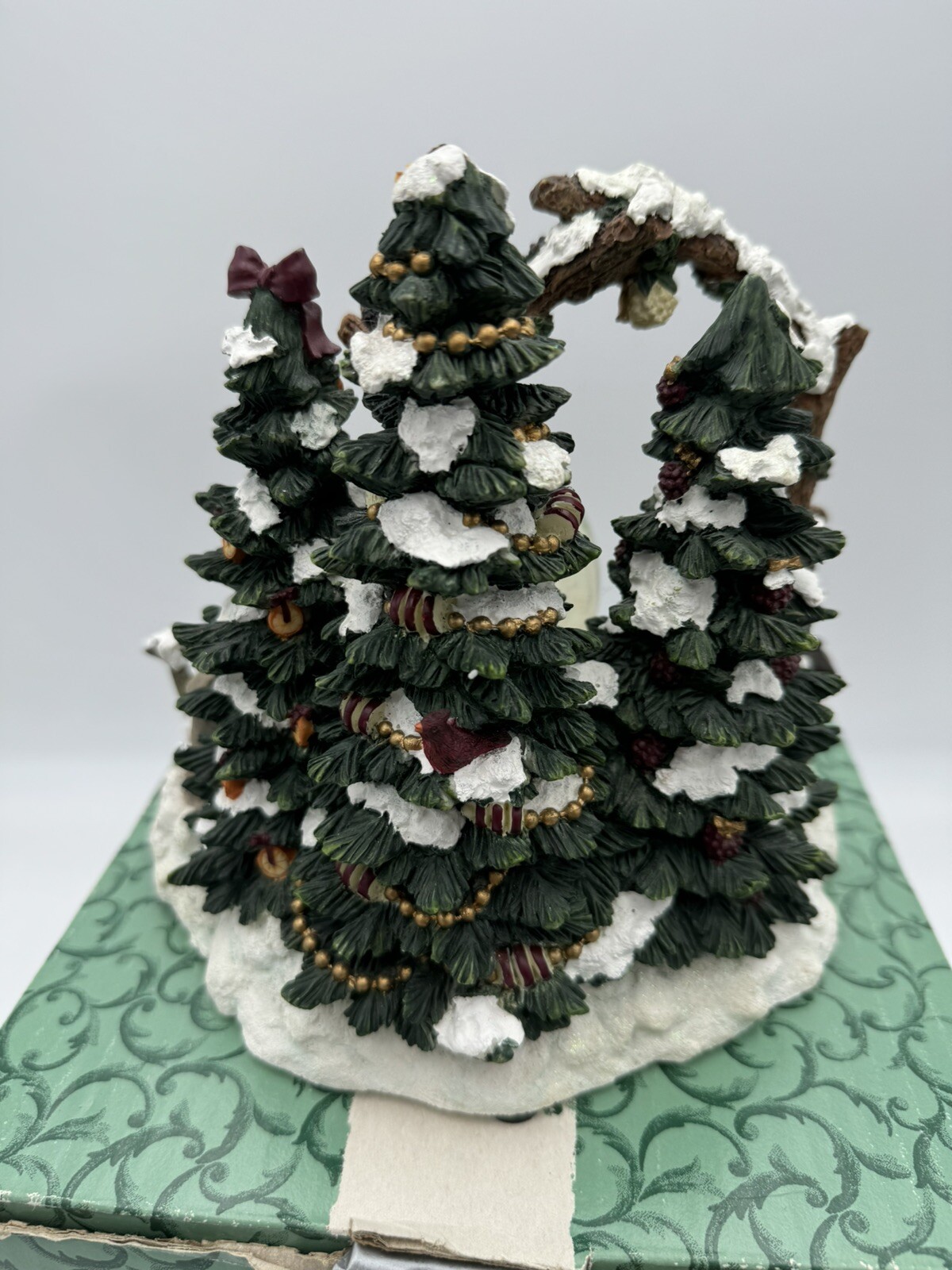Pfaltzgraff Winterwood Nursery 2000 Snow Globe Music Box In Box Slight Discolor