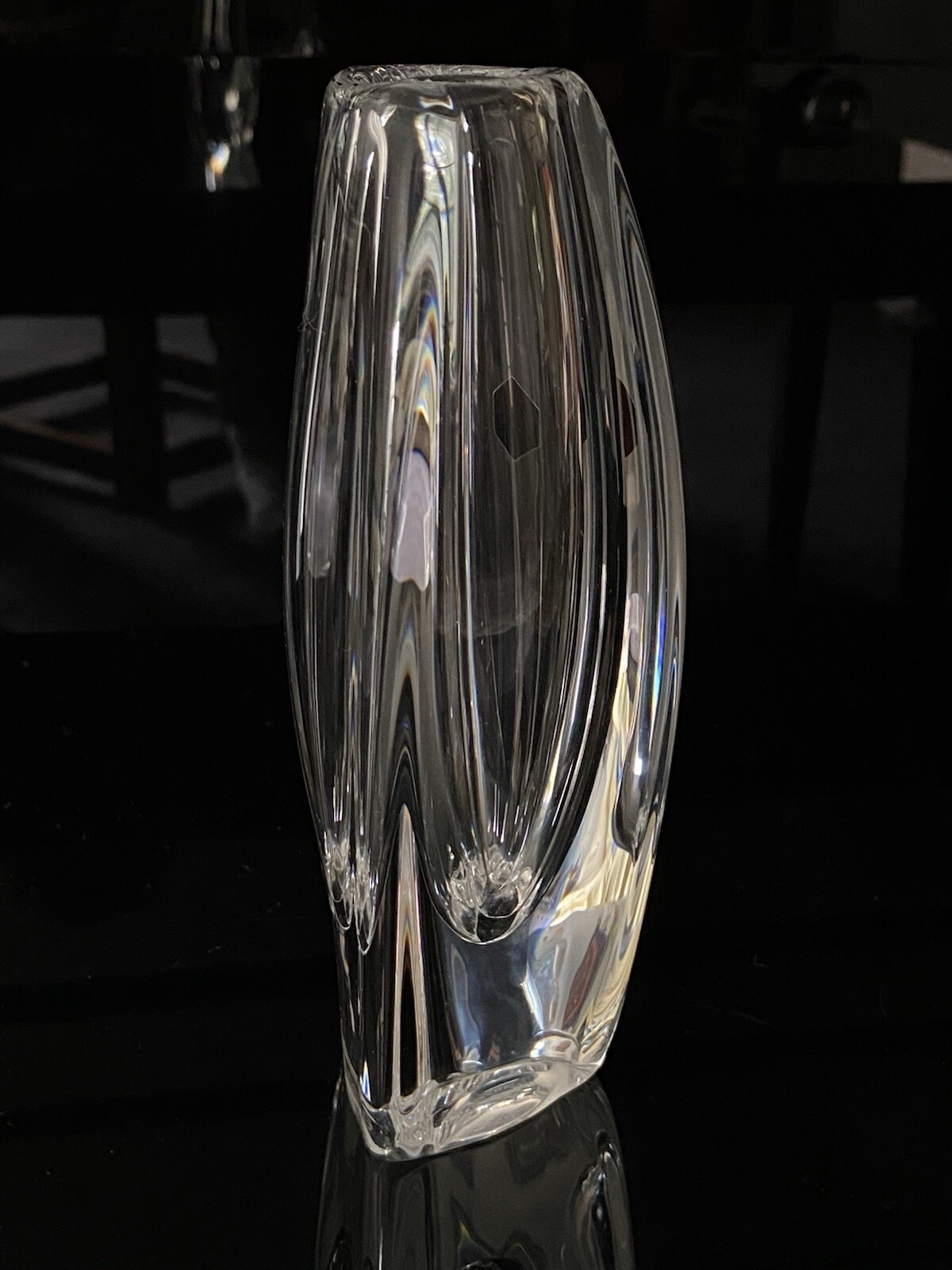 St. Louis Crystal Vase. Approx. 8″ Tall. Very Fine. Rare