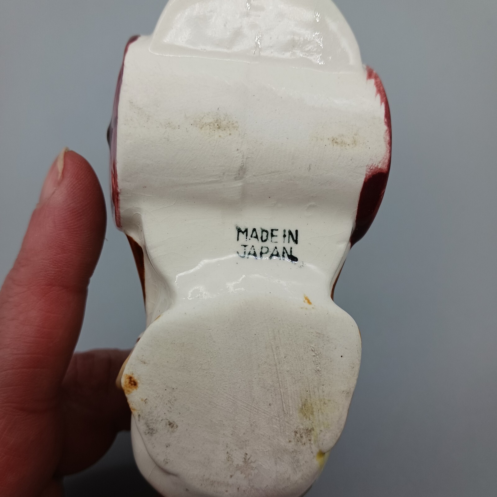 Vintage Small Ceramic Planter Duck Pulling Cart Unmarked 4.875″ x 3″ x 2.875″