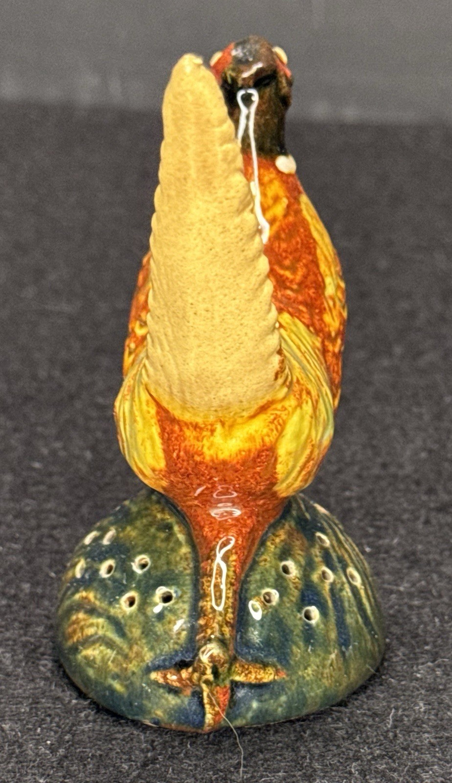 Rosemeade Pottery Pheasant Hors D’oeuvre / Toothpick Holder EXCELLENT COND.