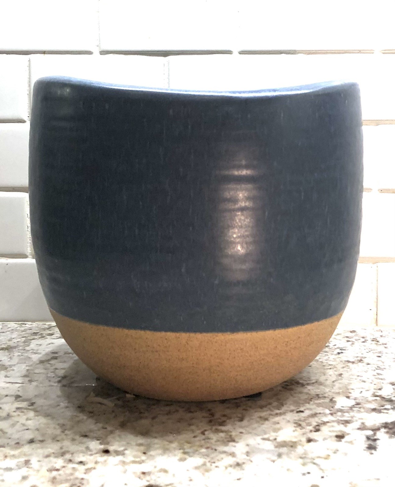 TAG Large Blue Basin Planter (G16762) 6.75×7.25 Inches
