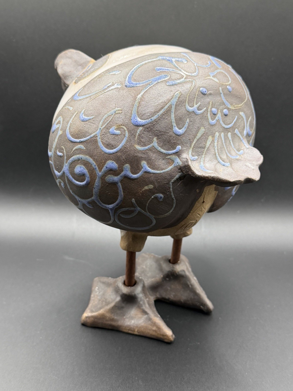Susan Davis Studio Cape Cod Art Pottery Seagull Bird Signed 7” Tall 1996 Whimsy