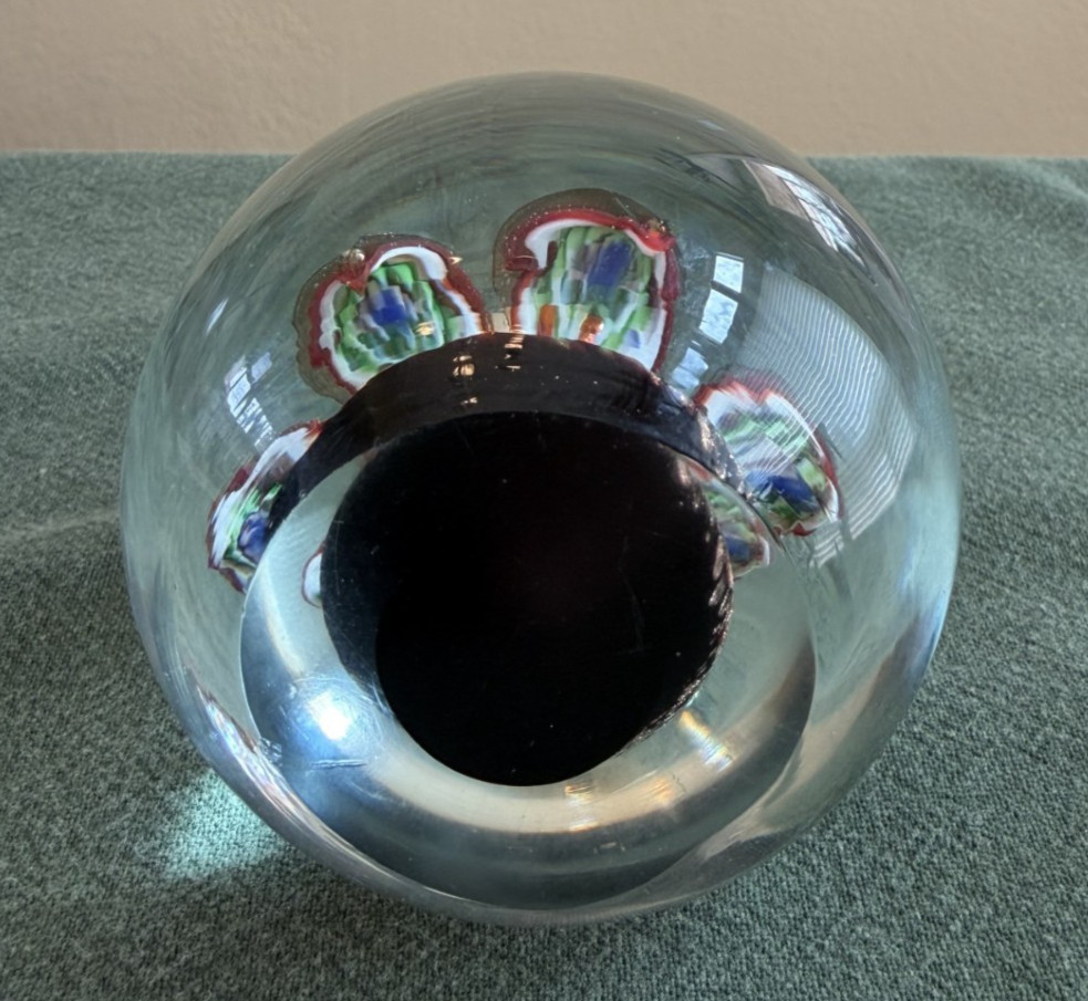 Murano Glass Flower Paperweight (3 1/4″) (Ferro & Lazzarini)