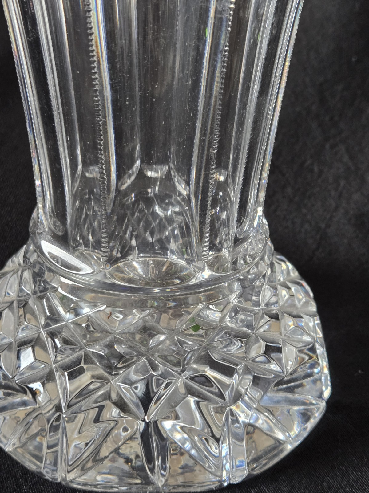Rogaska Crystal “Gallia” Trumpet Vase Hand Cut Lead Crystal, Yugoslavia 13″ t