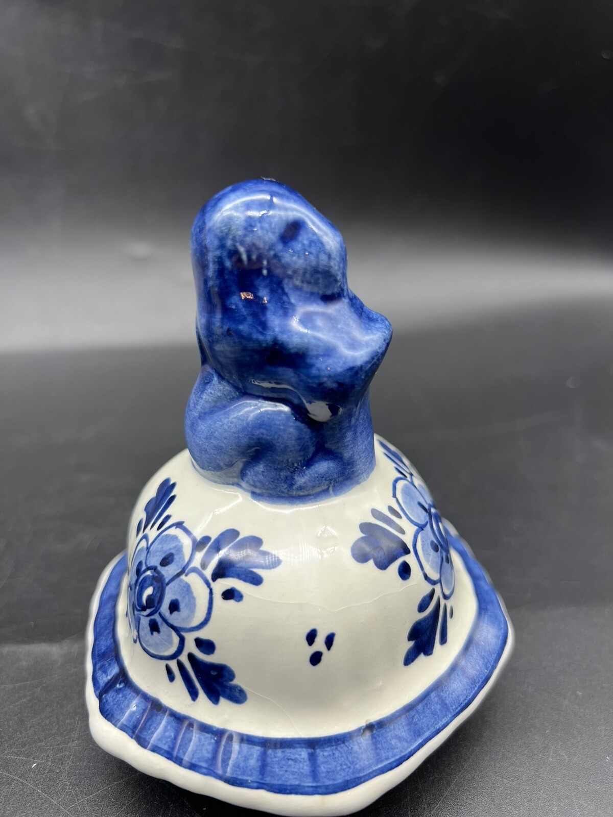 Antique/Vintage Royal Delft Lidded Vase Urn Ginger Jar w Lion Lid 10.75″