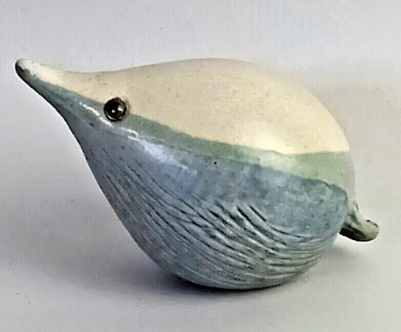 Unique Studio Art Pottery Hedgehog Ceramic Signed Figurine Adorable & Perfect!!!