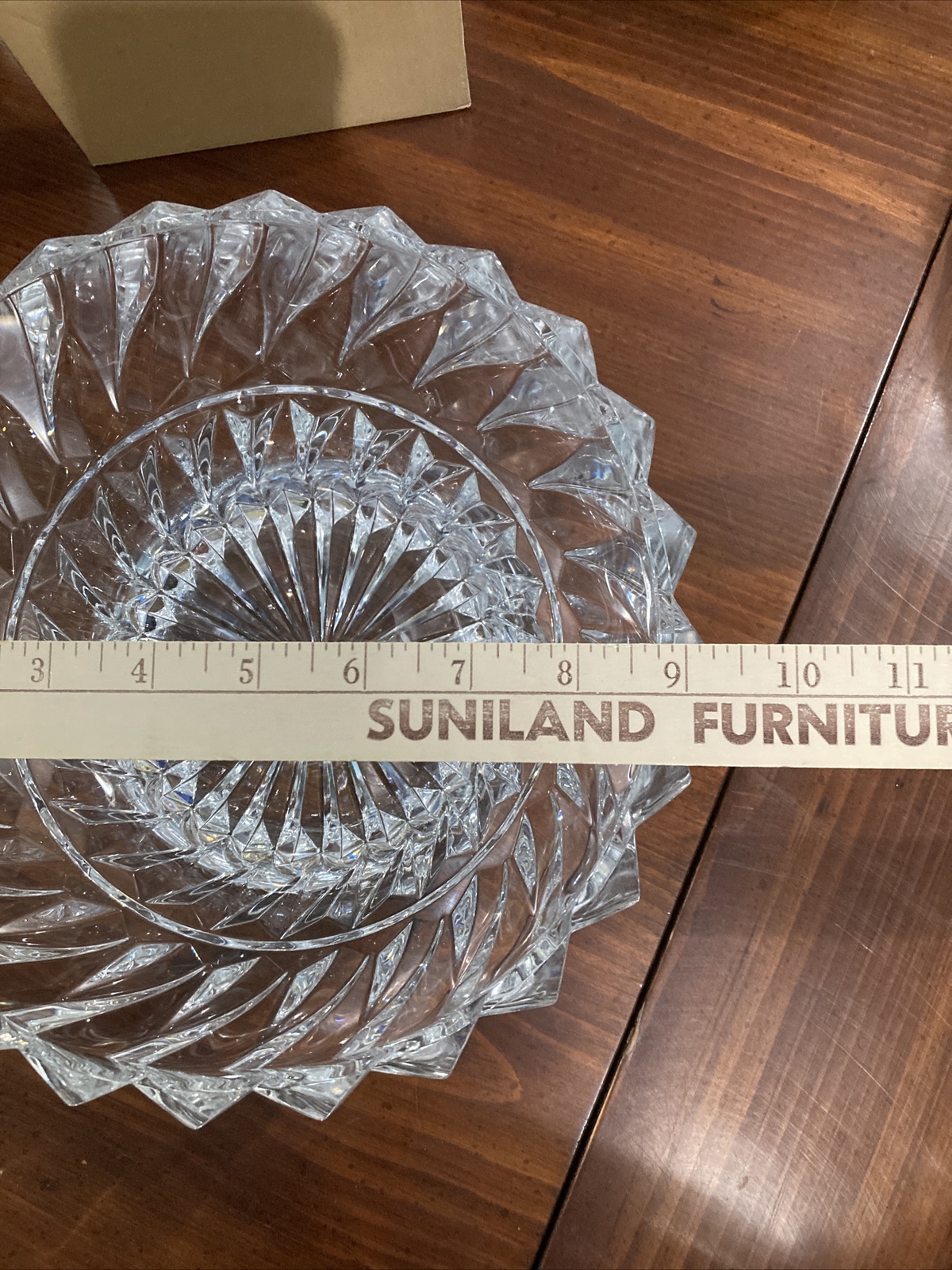 Mikasa Rainier 9″ Crystal Bowl – Bold – Heavy Piece