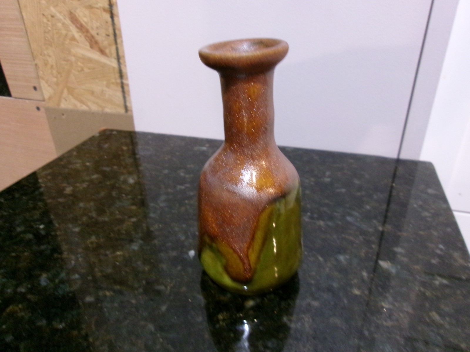 ARTS AND CRAFTS COPPER DUST GLAZE ART POTTERY VASE WELL MADE