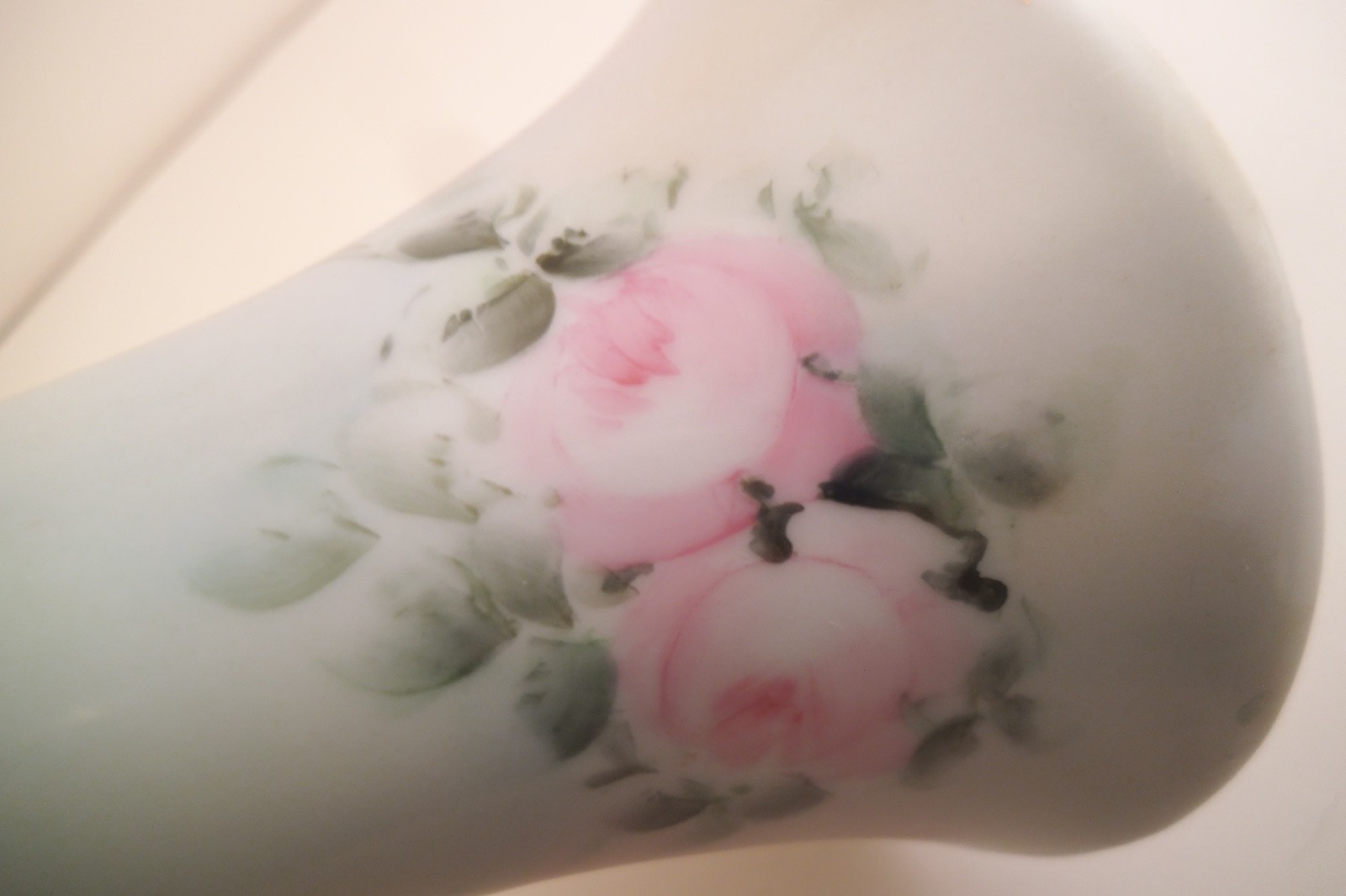 Vintage RS Germany Candle Holder Pink Roses