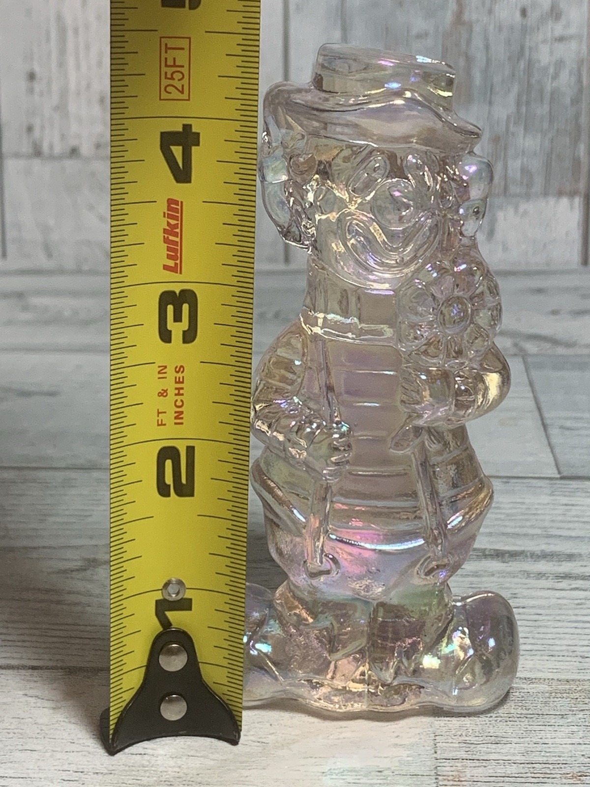 Boyd Glass Virgil Two Faced Happy Sad Clown Iridescent Glass