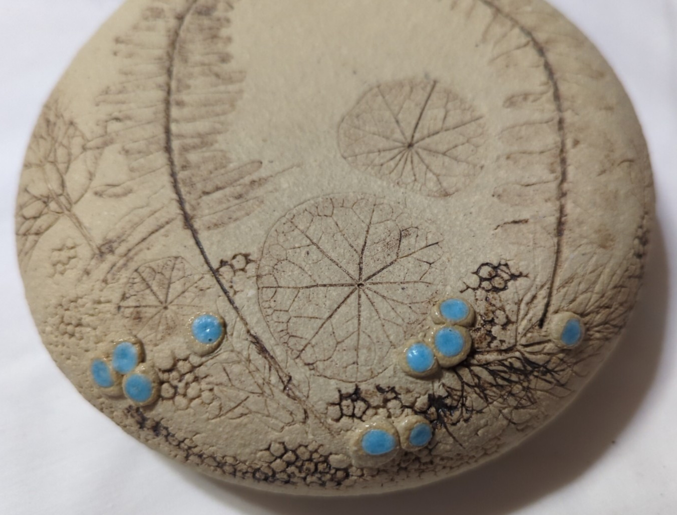 Beautiful Clay Water Canteen/Pottery Wall Bottle of Ocean Scene? See Photos