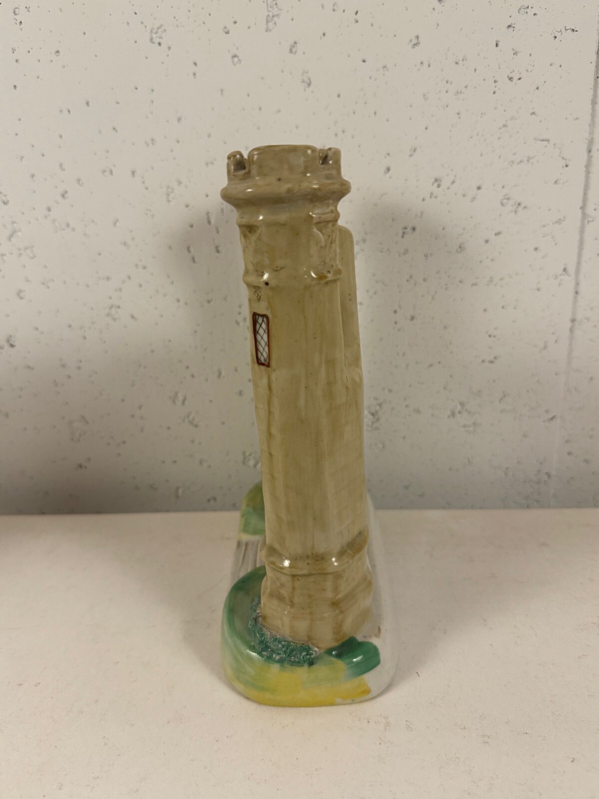 Antique Staffordshire Pearlware Figurine / Spill Vase Gothic Castle Gate