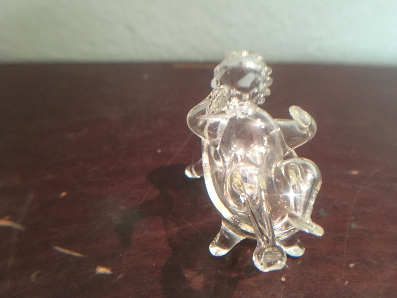 VINTAGE ITALIAN PARISE VETRO HAND BLOWN GLASS BABY IN THE TUB RARE