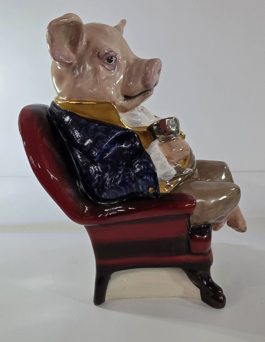 England Bloor China Stoke On Trent Pig Figurines hand painted numbered limited