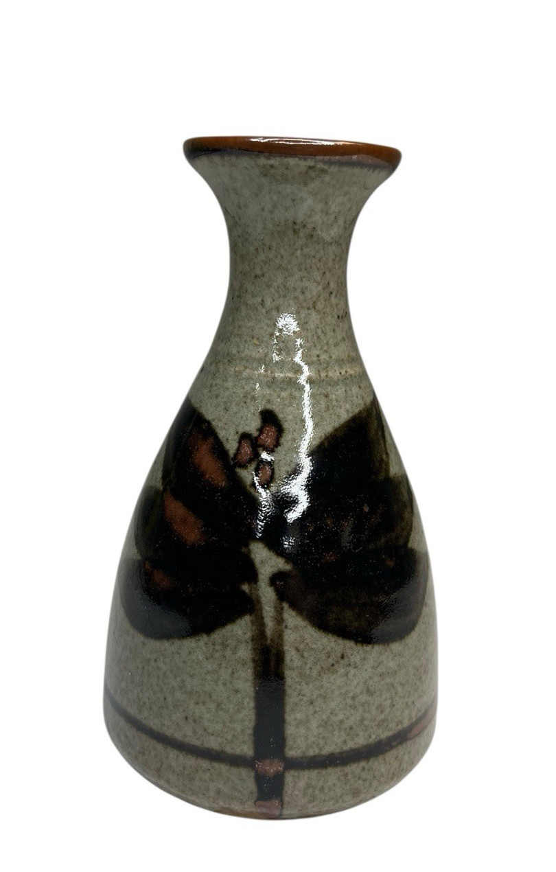Art Pottery Vase Bourton On The Water Cotswold Pottery Flower Leaves Nature