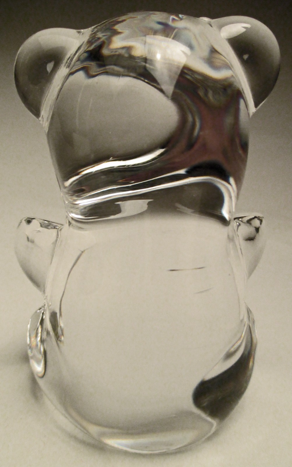 Vintage Oneida 24% Lead Crystal Teddy Bear #399 with Label and Box