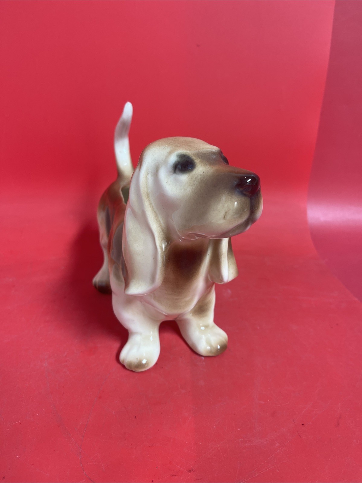 Large Figural Dog Puppy Planter 11”x7”
