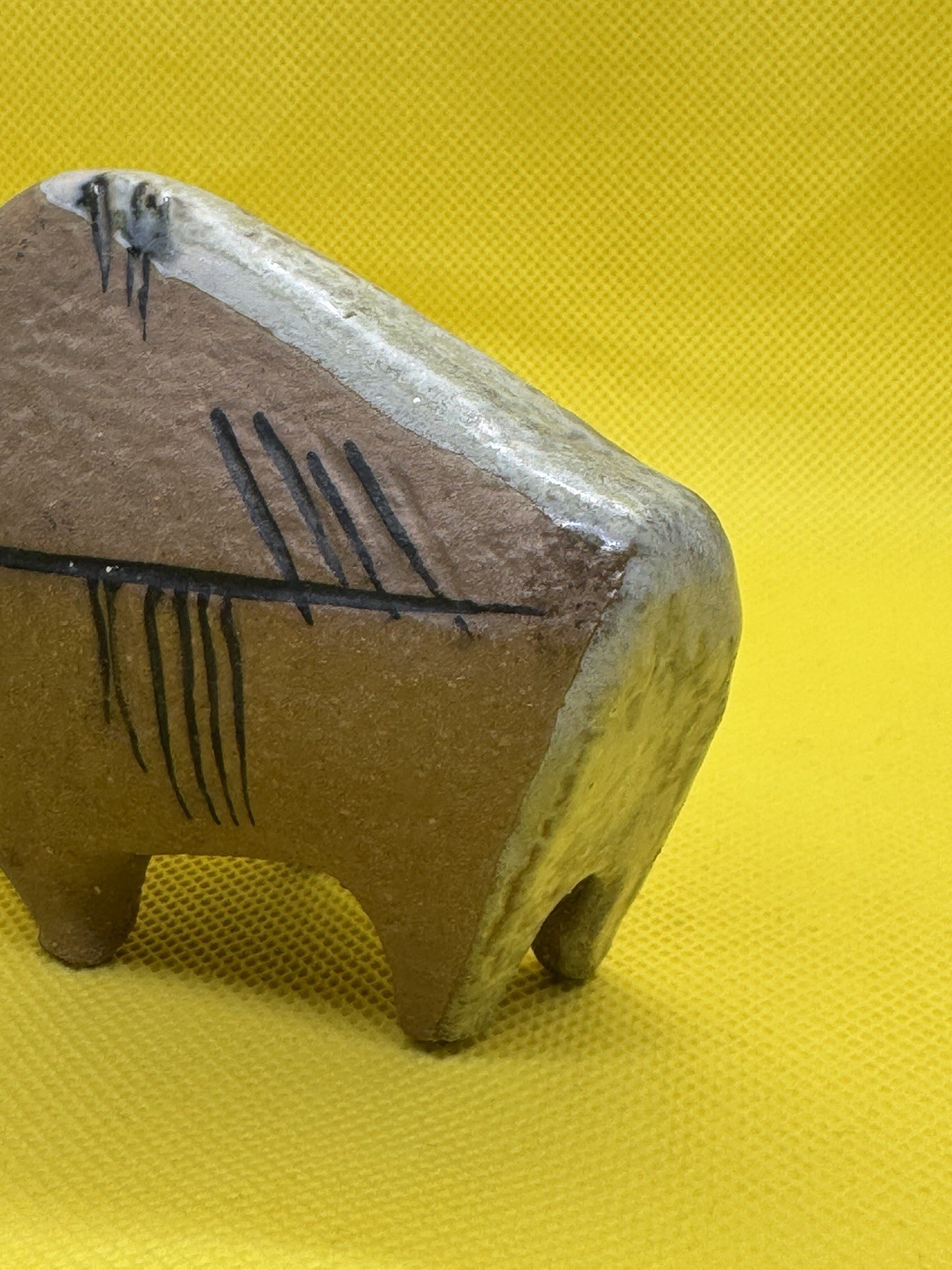 Lisa Larson Bison Sculpture Lilla Small Zoo series Gustavsberg Stoneware Art