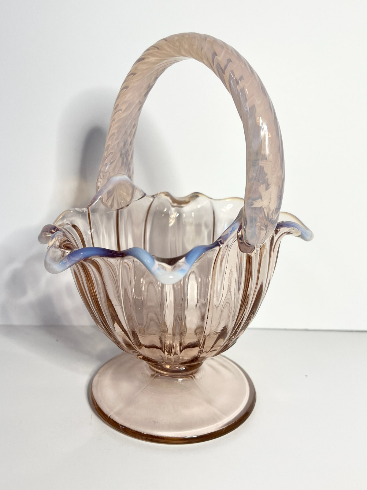 Westmoreland Glass in the Lotus Pattern in a rare color Rim 8″ Inches INV#1