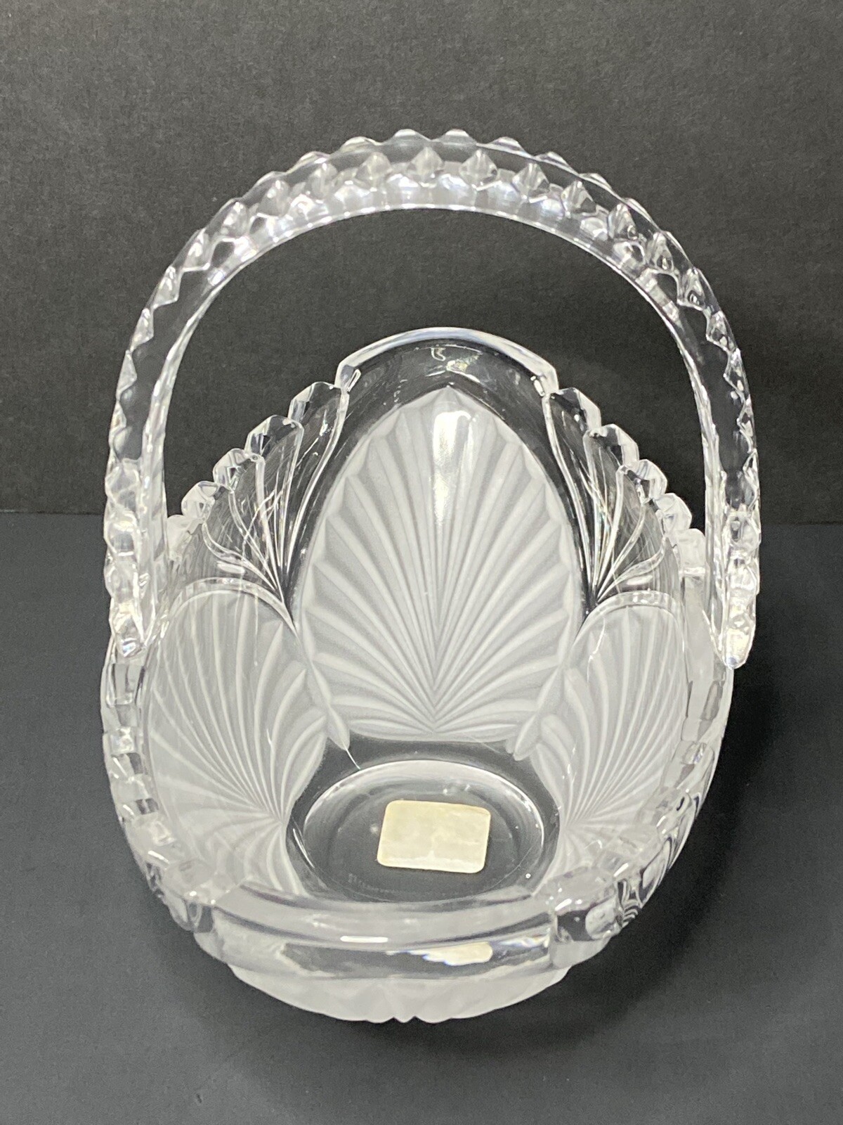 Vintage Fifth Avenue Crystal L.T.D Basket 5”ht