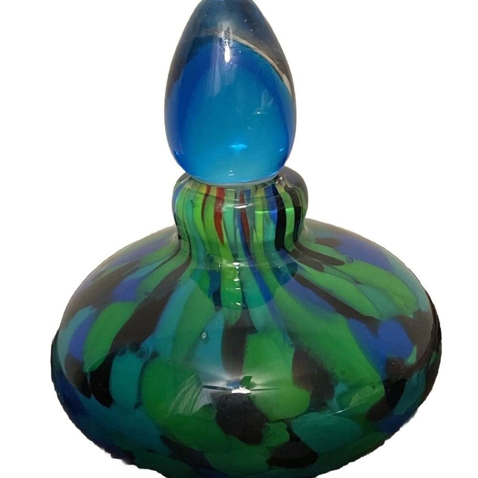 Vtg Sommerson Perfume Bottle Art Glass Dauber Stopper