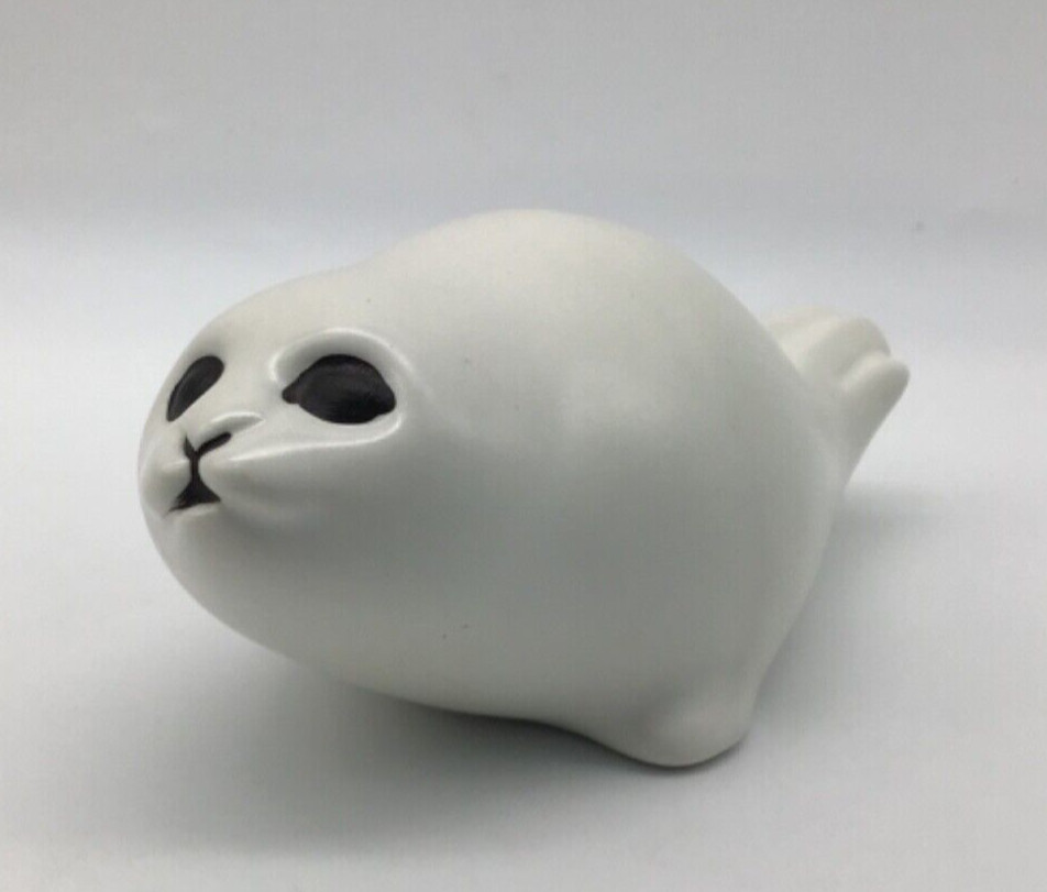 Paul Hoff Gustavsberg Baby Seal Pup Ceramic Figure 5.5 Inches Original Sticker