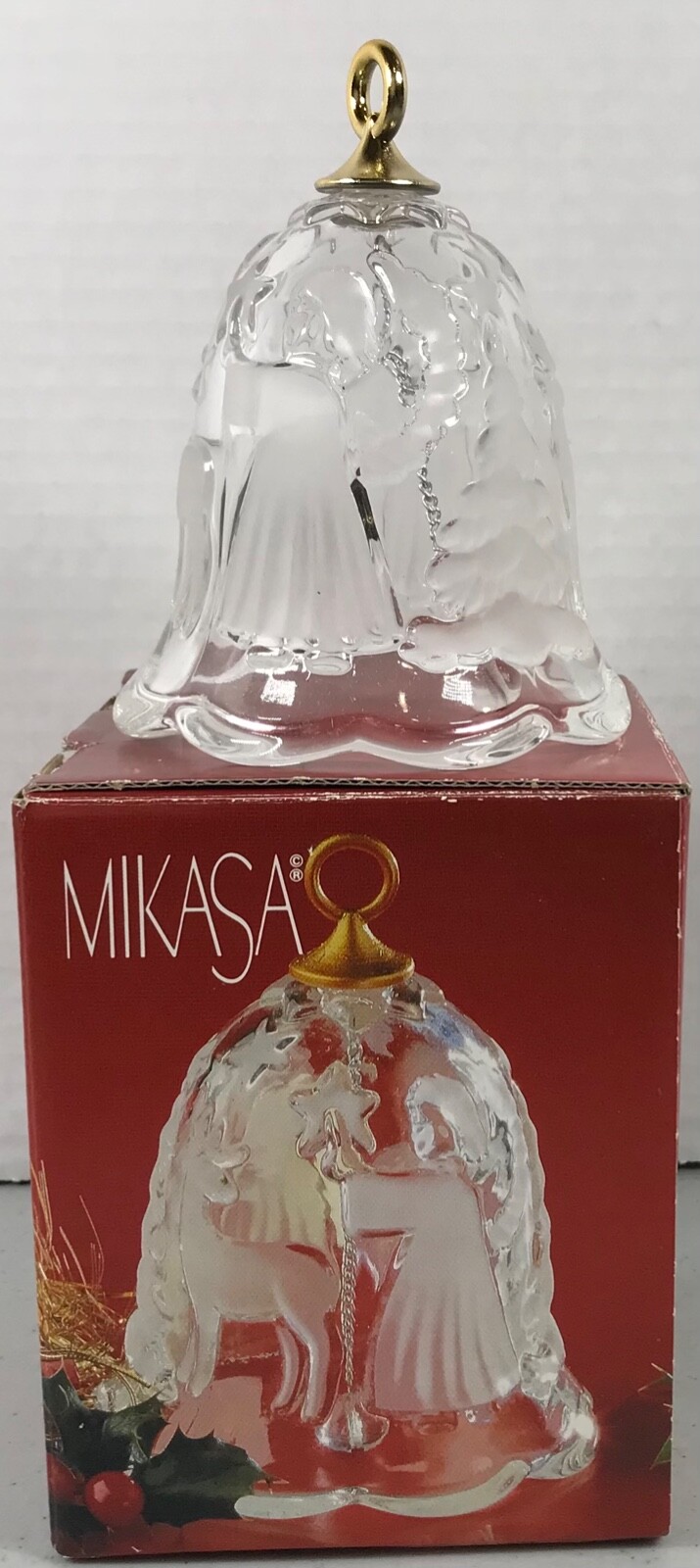 VINTAGE Collectable Mikasa “Holiday Lights” Lead Crystal Christmas Bell