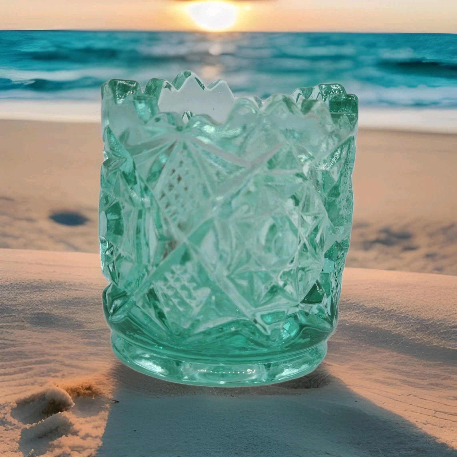 Original Boyd Mould Wilkerson Glass Heavy Toothpick Holder