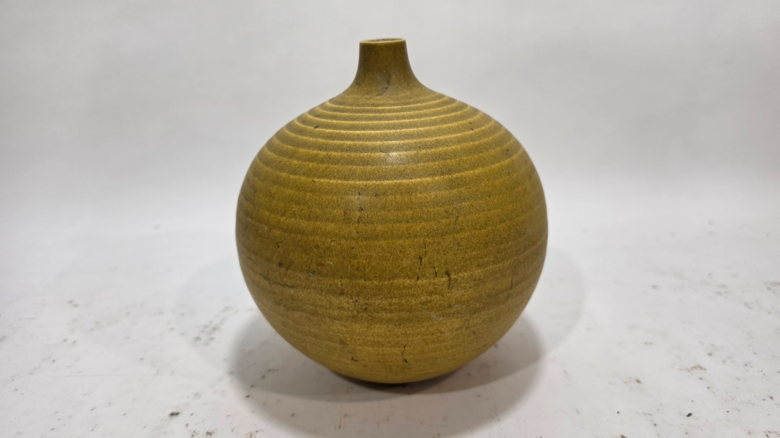 Vintage Stoneware Vase Japan Pottery Mid Century Modern Studio Free S&H