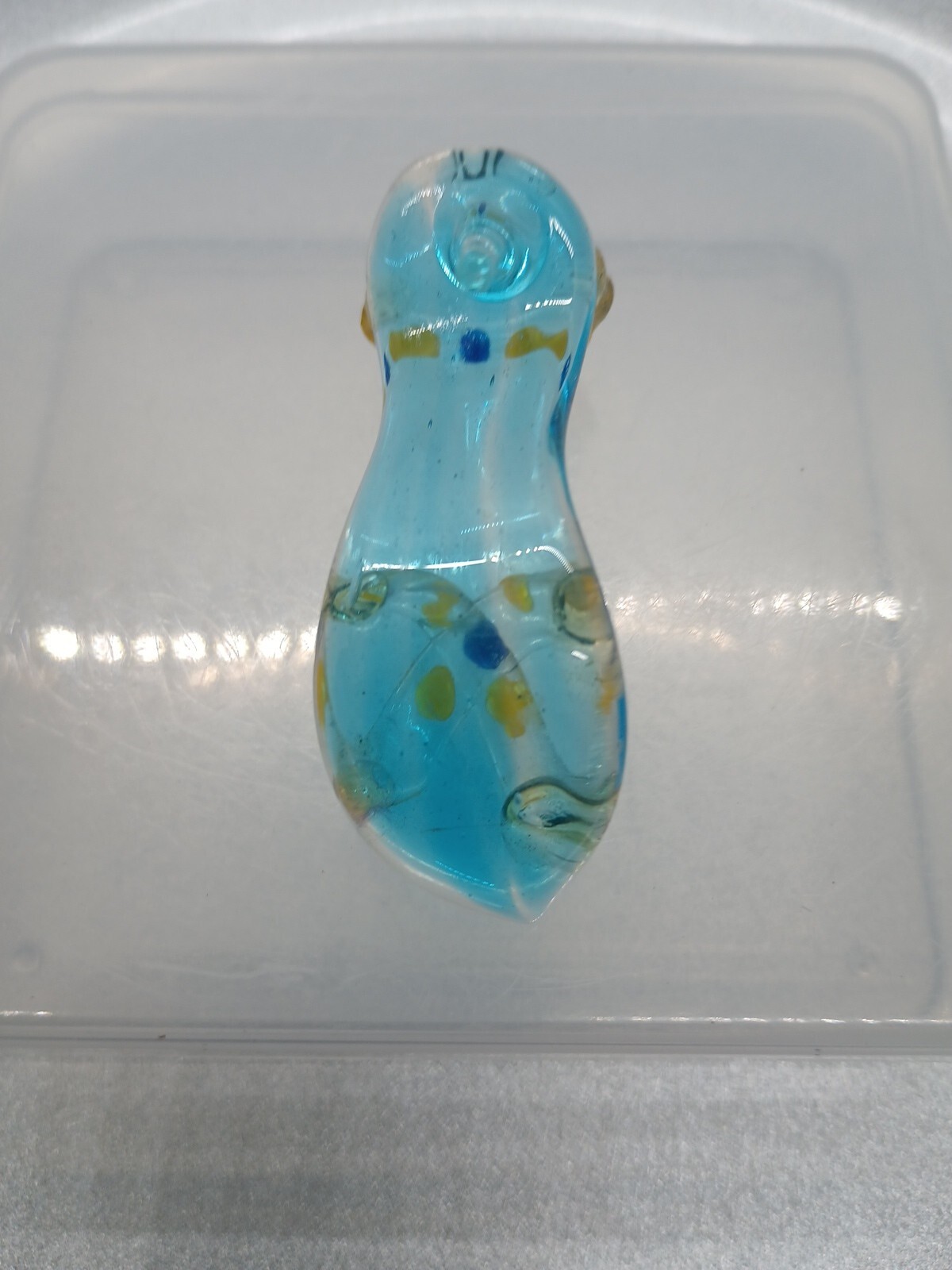 Handmade Glass Mini Shoe 2 1/2 In.