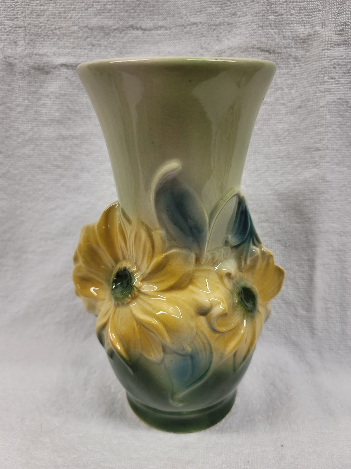 8″ FLORAL ELEGANCE VASE BY ROYAL COPLEY, ROYAL WINDSOR, SPAULDING