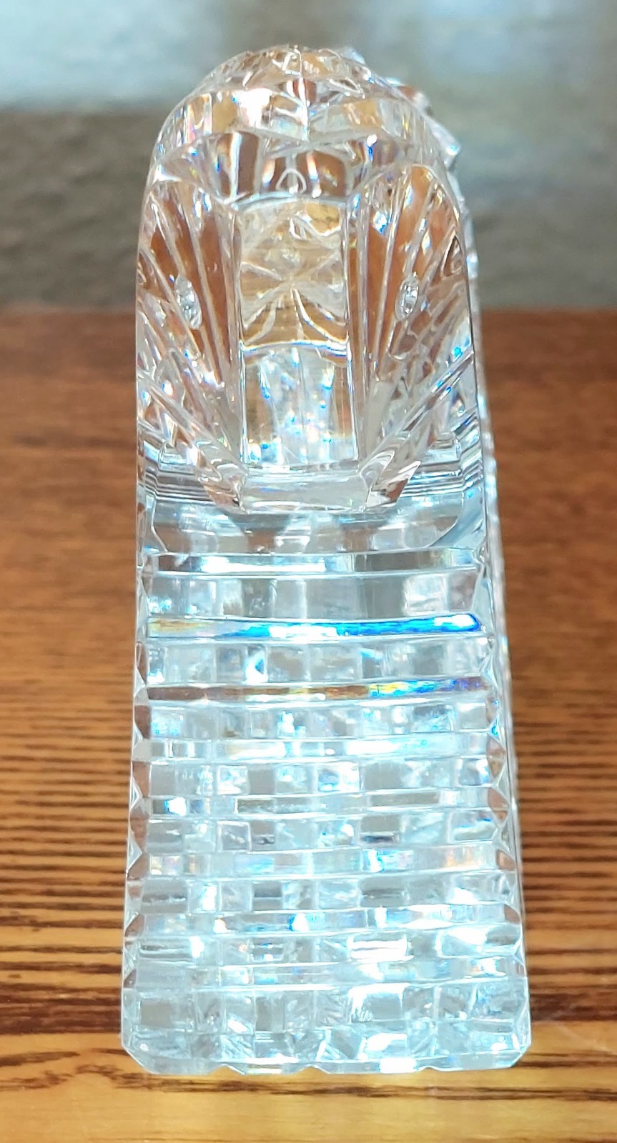 Vintage Waterford Crystal 4.5″ rocking horse sculpture/figurine, stamped