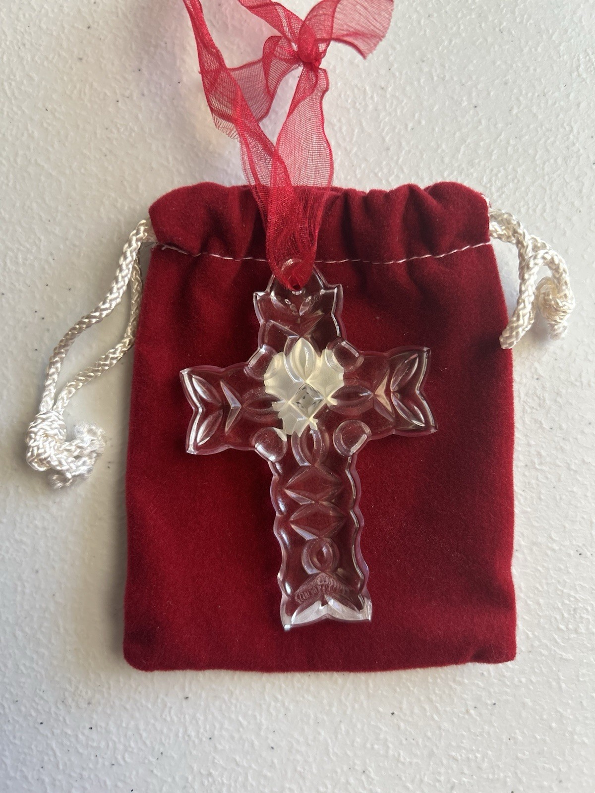 Waterford Crystal Celtic Traditions Cross Ornament Marshall Fields Exclusive Gif