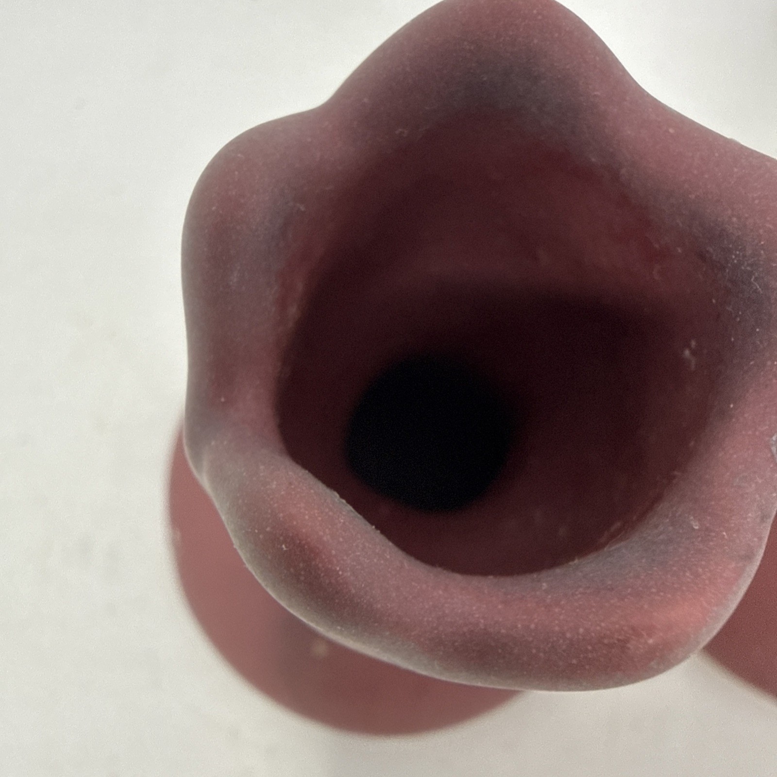Vintage Van Briggle Pottery Tulip Candle Holders-Pair-Persian Rose Glaze-Nice