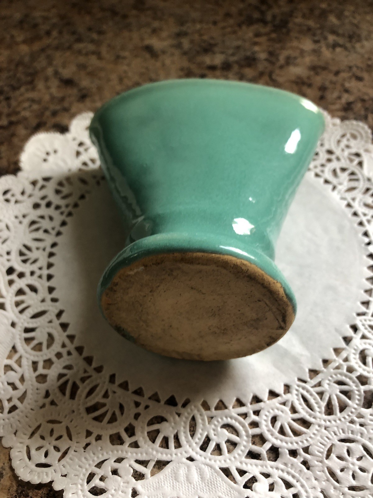 Vintage Bauer Pottery Matt Carlton Fan Vase Jade Color Excellent Pc