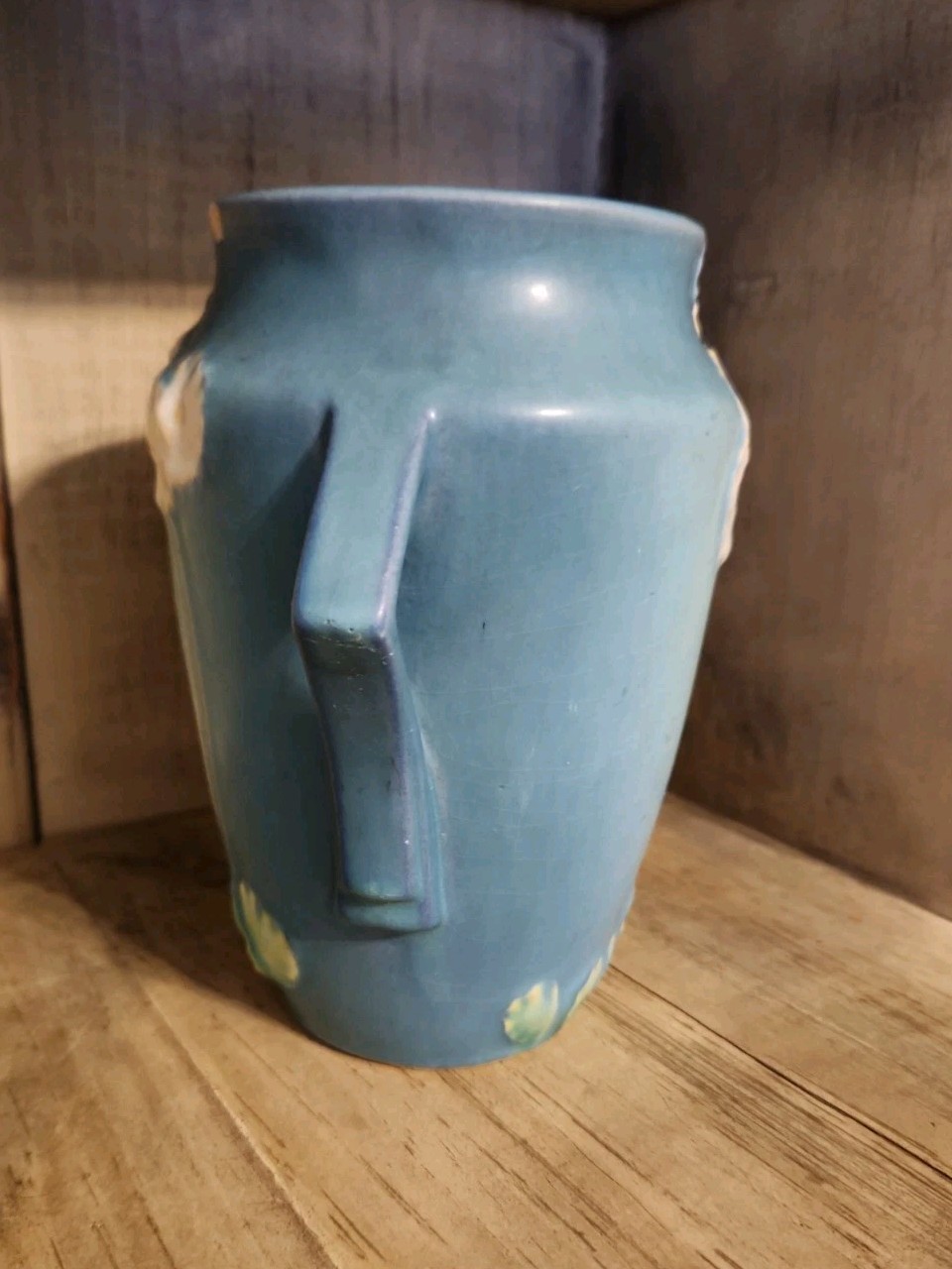 Roseville Art Pottery Blue Primrose Vase 760-6 See Photos