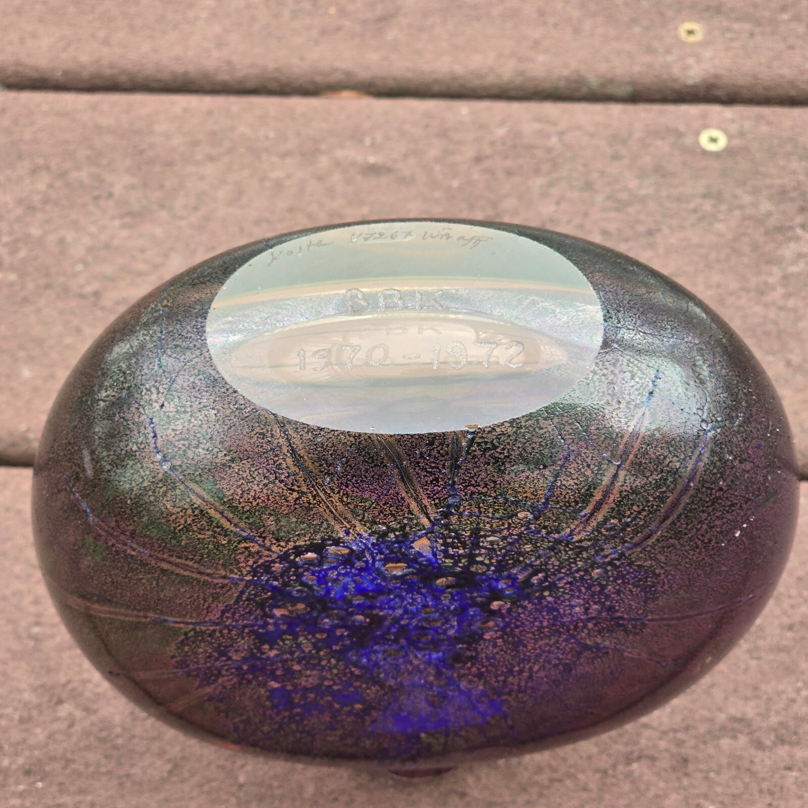 Kosta Boda Signed Goran Warff 1970-1972 BBK Acid Etched Vase 47267 7.5″ Tall