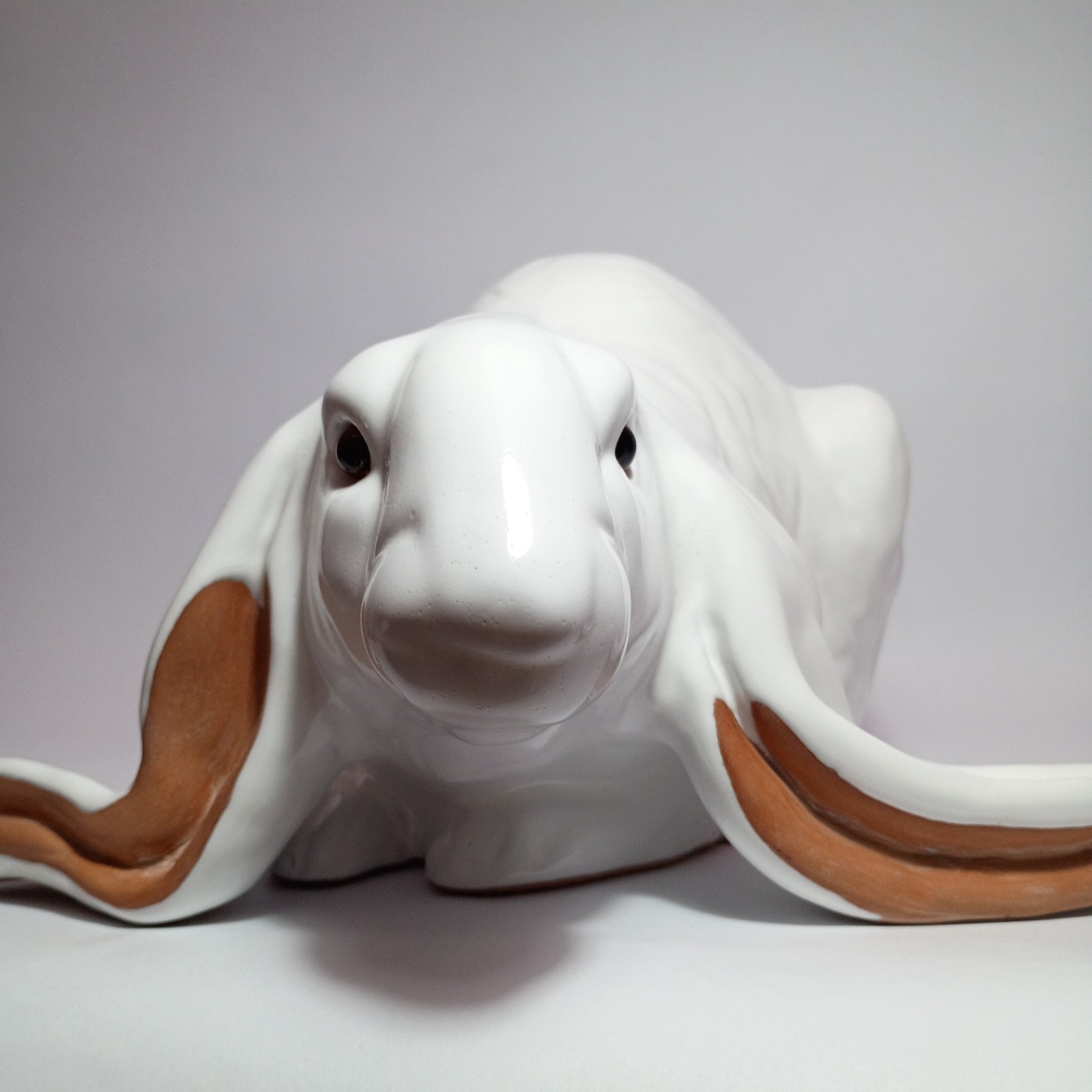 Large Earth Needs Terracota 18″ Pottery French Country Lop Eared Bunny Rabbit